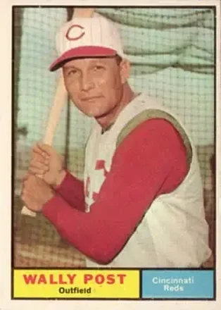 1961 Topps #378 Wally Post