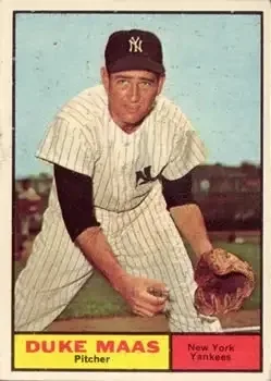 1961 Topps #387 Duke Maas