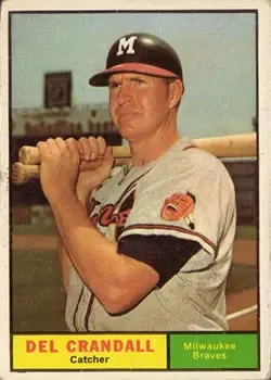 1961 Topps #390 Del Crandall