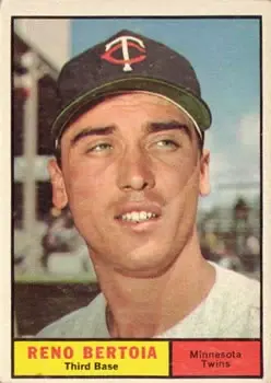 1961 Topps #392 Reno Bertoia