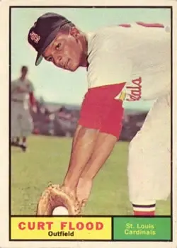 1961 Topps #438 Curt Flood