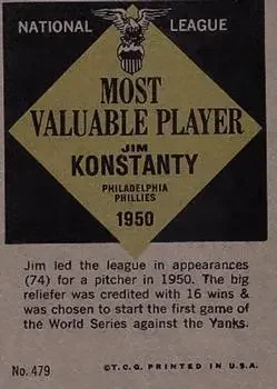 Back of Jim Konstanty