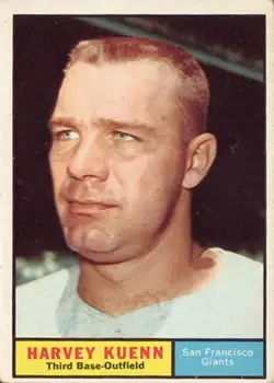 1961 Topps #500 Harvey Kuenn