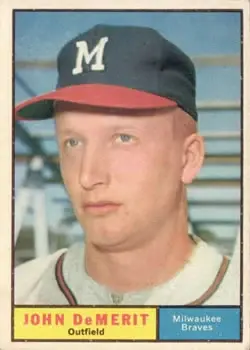 1961 Topps #501 John DeMerit