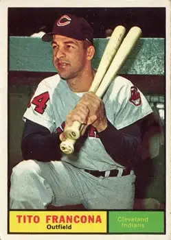 1961 Topps #503 Tito Francona