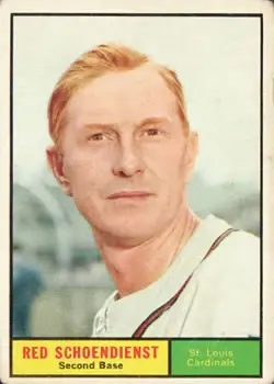 1961 Topps #505 Al Schoendienst