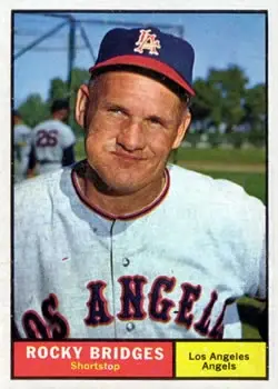 1961 Topps #508 Rocky Bridges