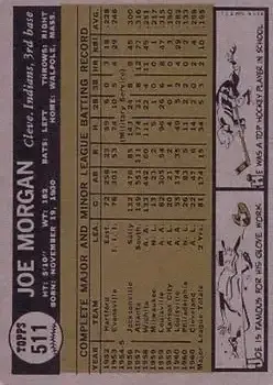Back of Joe Morgan