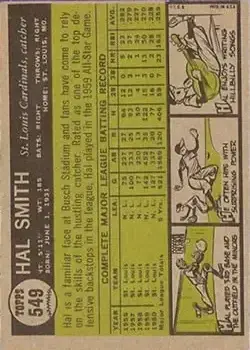 Back of Hal Smith