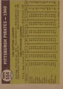 Back of Card #554