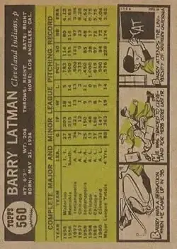 Back of Barry Latman
