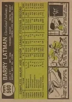 Back of Barry Latman