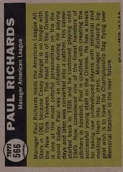 Back of Paul Richards