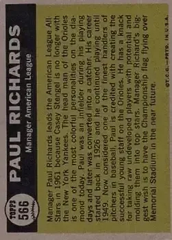 Back of Paul Richards