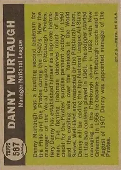 Back of Danny Murtaugh