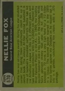 Back of Nelson Fox