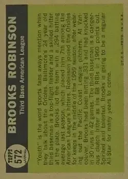 Back of Brooks Robinson