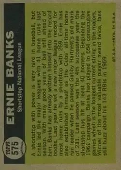 Back of Ernie Banks