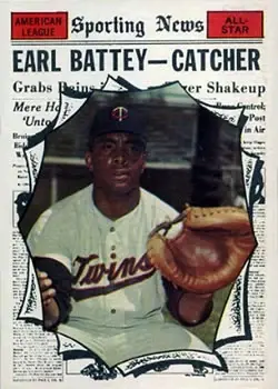1961 Topps #582 Earl Battey