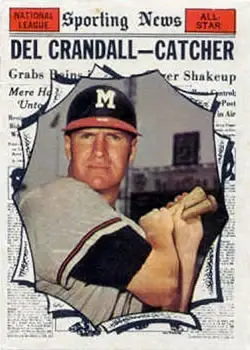 1961 Topps #583 Del Crandall