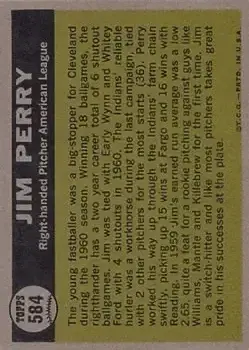 Back of Jim Perry