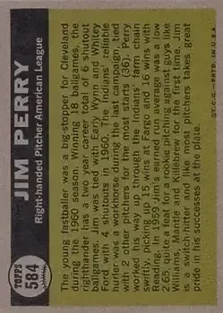 Back of Jim Perry