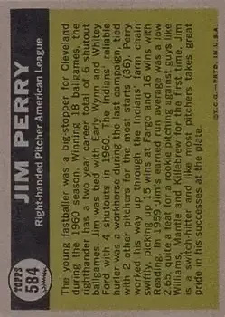 Back of Jim Perry