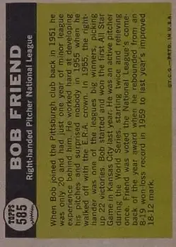 Back of Bob Friend