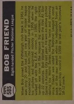 Back of Bob Friend