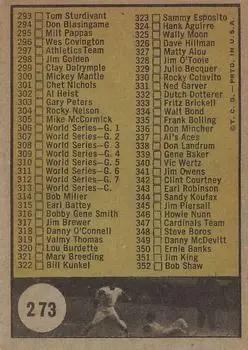 Back of Card #273