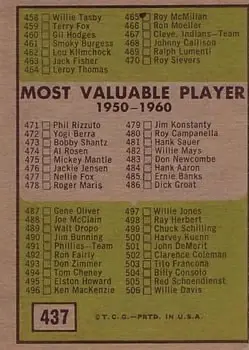 Back of Card #437