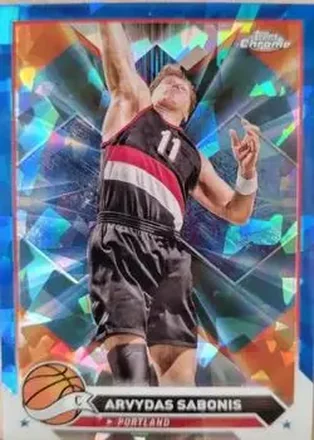 2023-24 Topps Chrome Sapphire Edition #17 - Arvydas Sabonis - Portland Trail Blazers