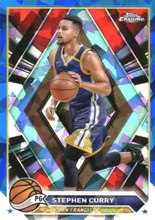 2023-24 Topps Chrome Sapphire Edition #30 - Stephen Curry - Golden State Warriors