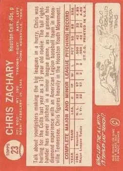 Back of Chris Zachary