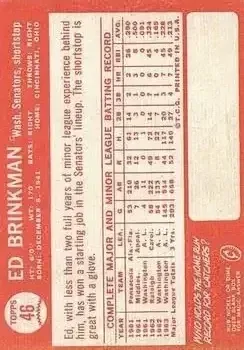 Back of Ed Brinkman