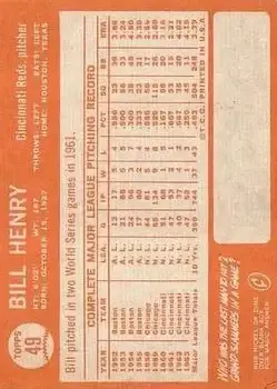 Back of Bill Henry