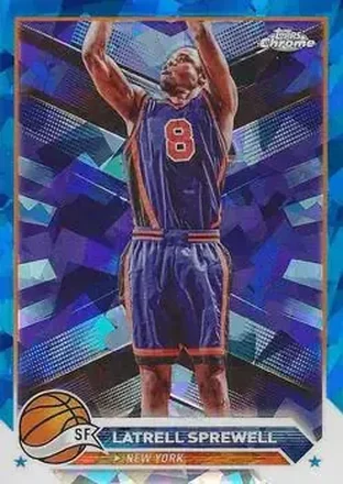 2023-24 Topps Chrome Sapphire Edition #40 - Latrell Sprewell - New York Knicks