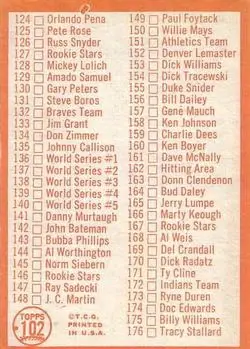 Back of Checklist: 89 176