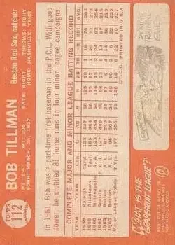Back of Bob Tillman