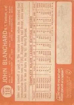 Back of John Blanchard