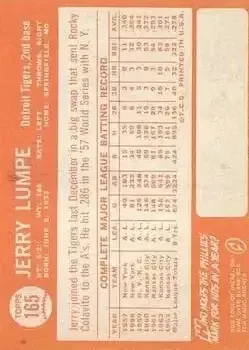 Back of Jerry Lumpe