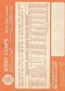 Back of Jerry Lumpe