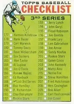 Front of Checklist: 177 264