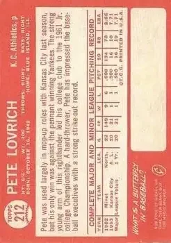 Back of Pete Lovrich
