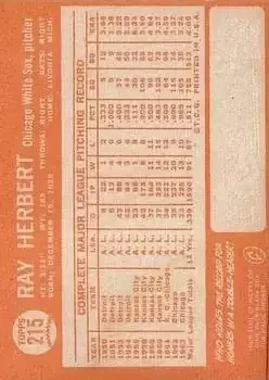Back of Ray Herbert