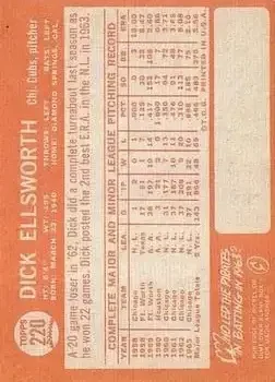 Back of Dick Ellsworth