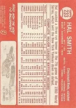 Back of Hal Smith