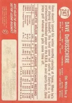 Back of Dave DeBusschere