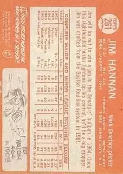 Back of Jim Hannan
