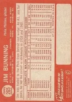 Back of Jim Bunning
